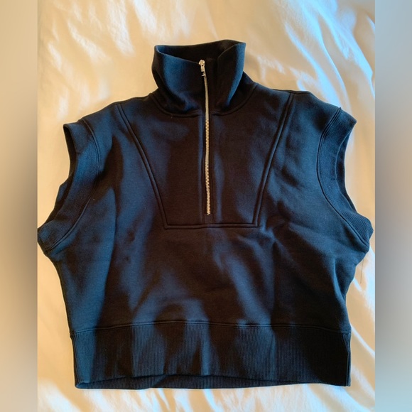 NWT - Pullover Zip Vest With High Collar - Black, XS - Picture 2 of 13
